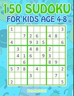 150 Sudoku for Kids Ages 4-8: Sudoku With Cute Monster Books for Kids 