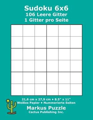 Sudoku 6x6 - 106 leere Gitter