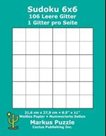 Sudoku 6x6 - 106 leere Gitter