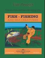 Fish Fishing and Sea Creatures Coloring Book for Adults