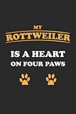 My Rottweiler is a heart on four paws