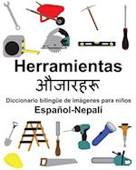 Español-Nepalí Herramientas Diccionario bilingüe de imágenes para niños