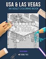 USA & LAS VEGAS: AN ADULT COLORING BOOK: USA & Las Vegas - 2 Coloring Books In 1 