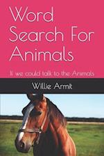 Word Search For Animals