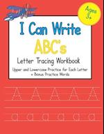 I Can Write ABC's Letter Tracing Workbook