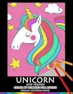 Unicorn and Friend Color by Numbers for Adults