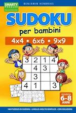 Sudoku per bambini 4x4 - 6x6 - 9x9 - 180 puzzles di Sudoku - Livello
