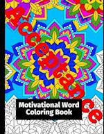 Motivational Word Coloring Book