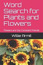 Word Search for Plants and Flowers