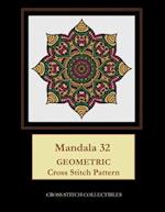 Mandala 32: Geometric Cross Stitch Pattern 