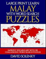 Large Print Learn Malay with Word Search Puzzles