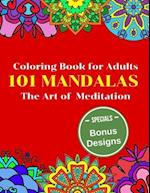 101 Mandalas Coloring Book for Adults