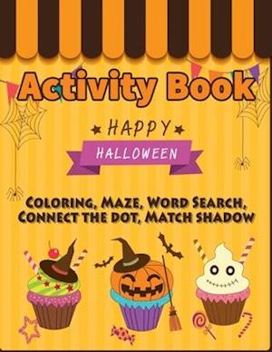 Activity Book Coloring Happy Halloween
