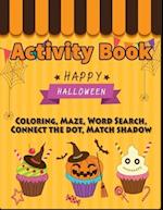 Activity Book Coloring Happy Halloween