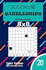 Sudoku Battleships - 200 Easy Puzzles 8x8 (Volume 20)