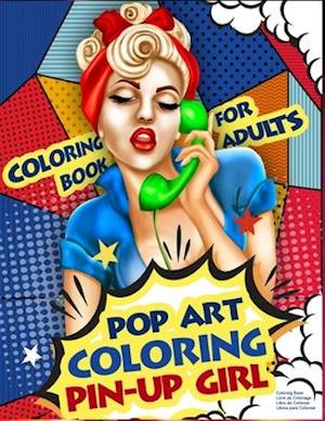 få coloring book for adults pop art coloring pinup girl