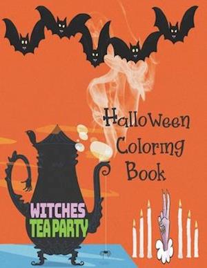 Witches Tea Party - Halloween Coloring Book