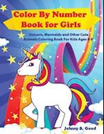 Color By Number Book for Girls
