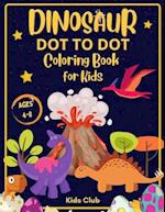 Dinosaur Dot to Dot Coloring Book for Kids Ages 4-8