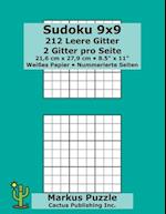 Sudoku 9x9 - 212 leere Gitter
