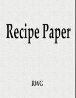 Recipe Paper