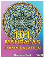 101 Mandalas For Relaxation: Big Mandala Coloring Book for Adults 101 Images Stress Management Coloring Book For Relaxation, Meditation, Happiness and