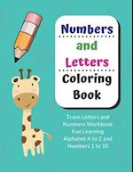 Numbers and Letters Coloring Book