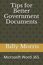 Tips for Better Government Documents (Microsoft Word 365)