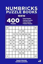 Numbricks Puzzle Books - 400 Easy to Master Puzzles 10x10 (Volume 2)