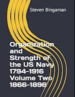 Organization and Strength of the US Navy 1794-1916 Volume Two 1866-1896