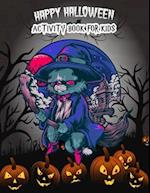 Happy Halloween Activity Book For Kids