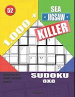 1,000 + Sea jigsaw killer sudoku 8x8