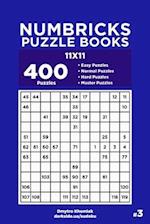 Numbricks Puzzle Books - 400 Easy to Master Puzzles 11x11 (Volume 3)