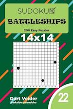 Sudoku Battleships - 200 Easy Puzzles 14x14 (Volume 22)
