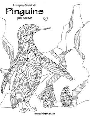 Livro para Colorir de Pinguins para Adultos