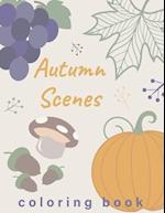 Autumn Scenes Coloring Book