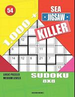 1,000 + Sea jigsaw killer sudoku 8x8