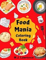 Food Mania Coloring Book