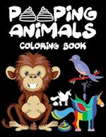 pooping animals coloring book