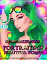 Coloring Book for Adults - Portraits of Beautiful Women