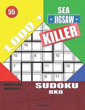 1,000 + Sea jigsaw killer sudoku 8x8