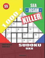 1,000 + Sea jigsaw killer sudoku 8x8