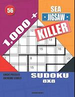 1,000 + Sea jigsaw killer sudoku 8x8