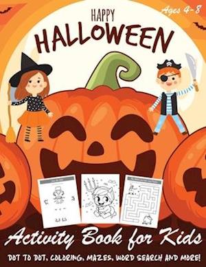 Happy Halloween Activity Book for Kids