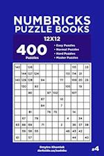 Numbricks Puzzle Books - 400 Easy to Master Puzzles 12x12 (Volume 4)