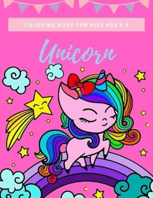 unicorn coloring book for kids age 4-8