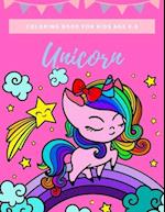 unicorn coloring book for kids age 4-8