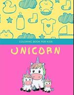 Unicorn coloring book for kids