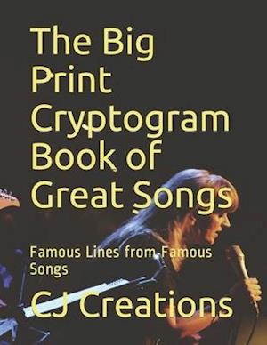 The Big Print Cryptogram Book of Great Songs