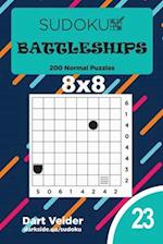 Sudoku Battleships - 200 Normal Puzzles 8x8 (Volume 23)